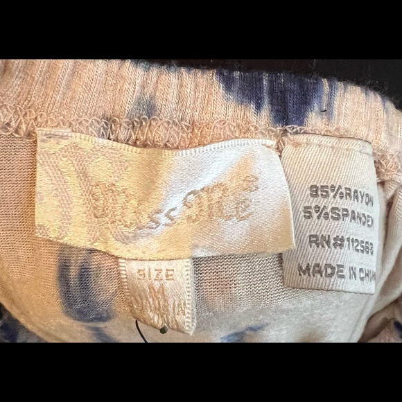 Miss Me Blue/Cream Tie-Dyed Floorlength Maxi Dress SizeM/L - Picture 6 of 10